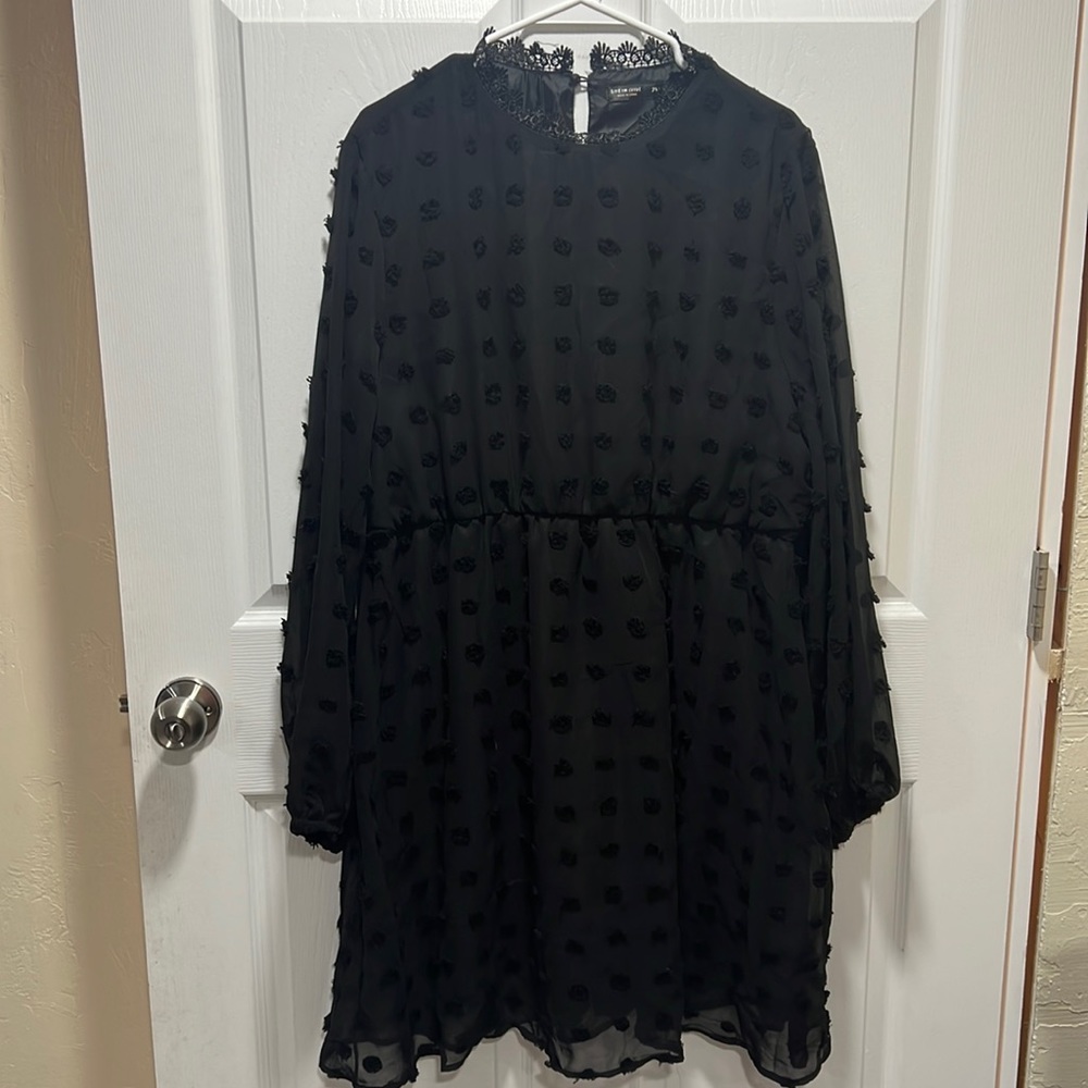SHEIN curve 2X black dress